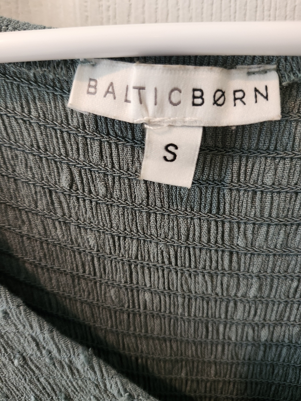 Baltic Born Soft Green Smocked Midi Dress - Picture 2 of 5